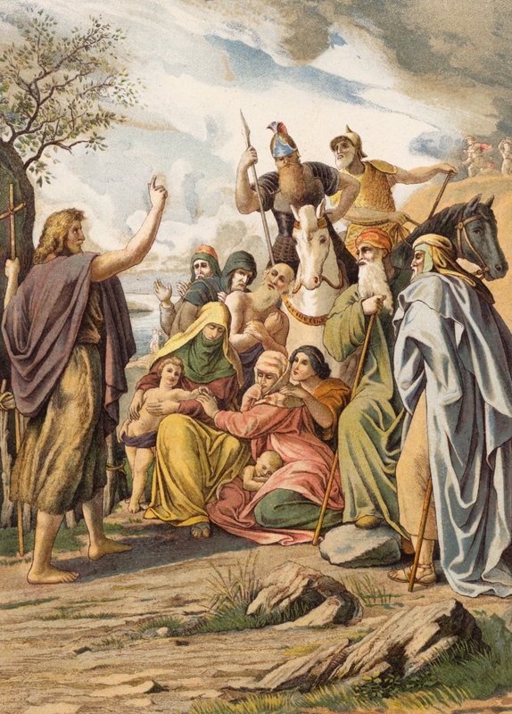 Jean-Baptiste prêchant dans le désert - Julius (after) Schnorr von Carolsfeld