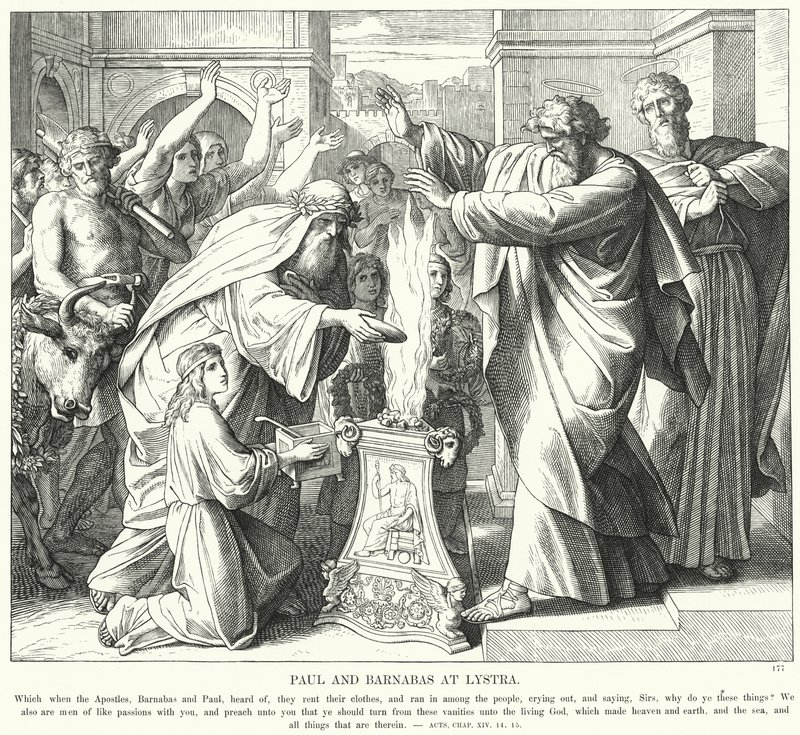 Paul et Barnabas à Lystre - Julius (after) Schnorr von Carolsfeld