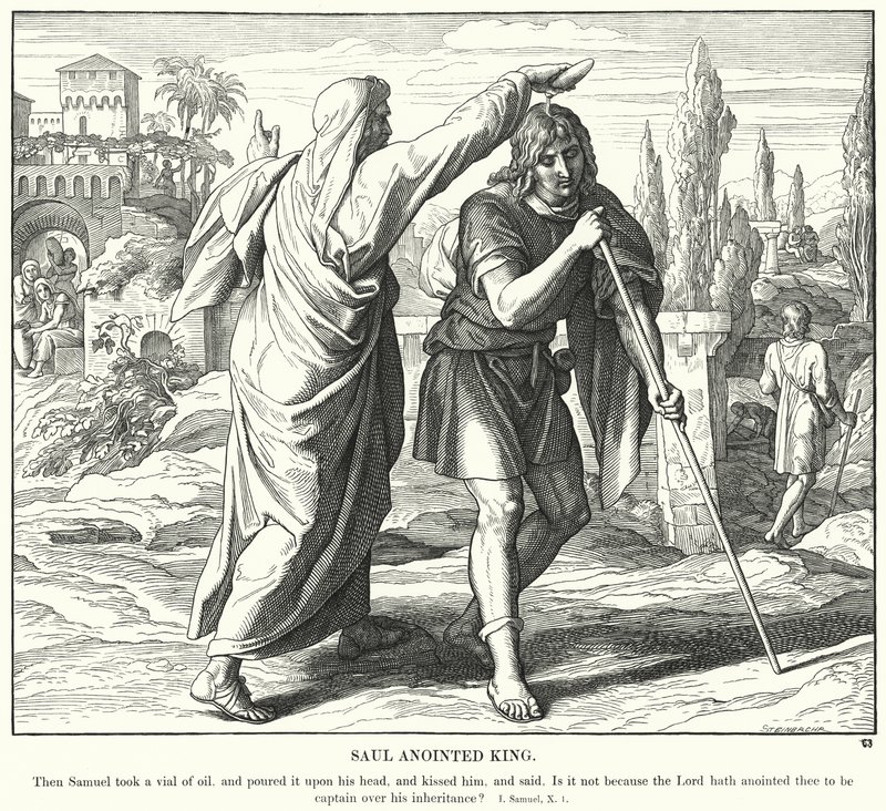 Saül oint roi - Julius (after) Schnorr von Carolsfeld