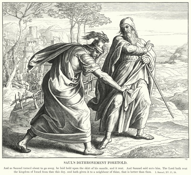 La destitution de Saül annoncée - Julius (after) Schnorr von Carolsfeld