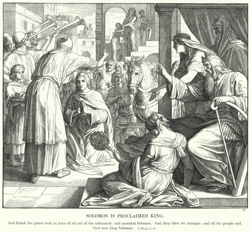 Salomon est proclamé roi - Julius (after) Schnorr von Carolsfeld
