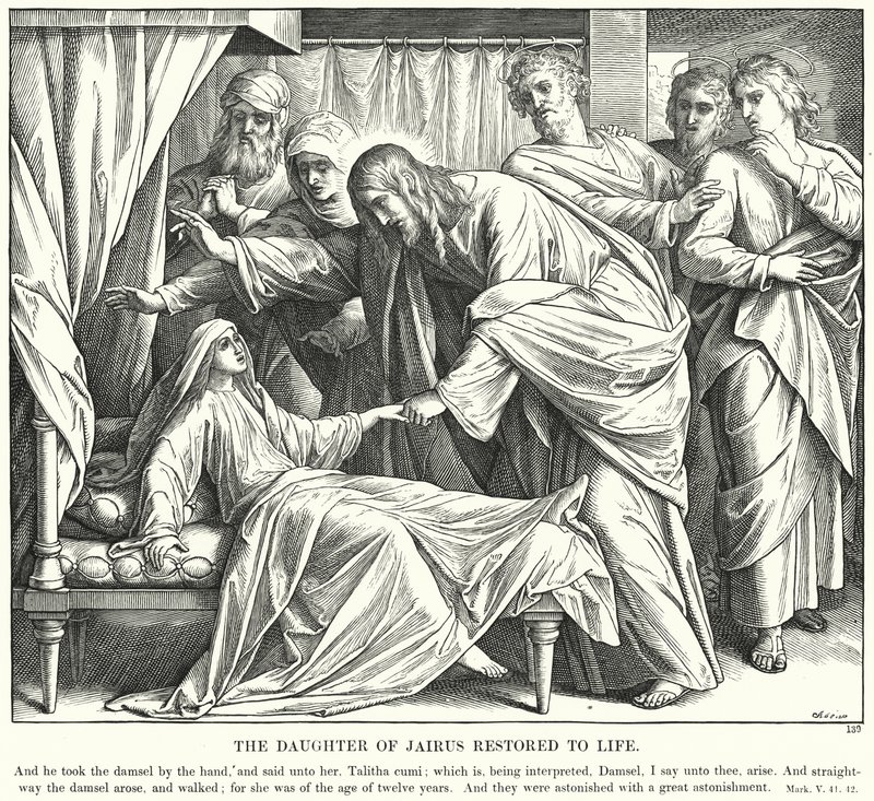 La Fille de Jaïrus ressuscitée - Julius (after) Schnorr von Carolsfeld
