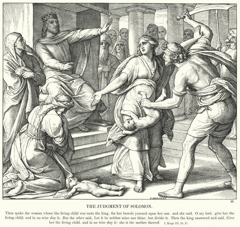 Le jugement de Salomon - Julius (after) Schnorr von Carolsfeld