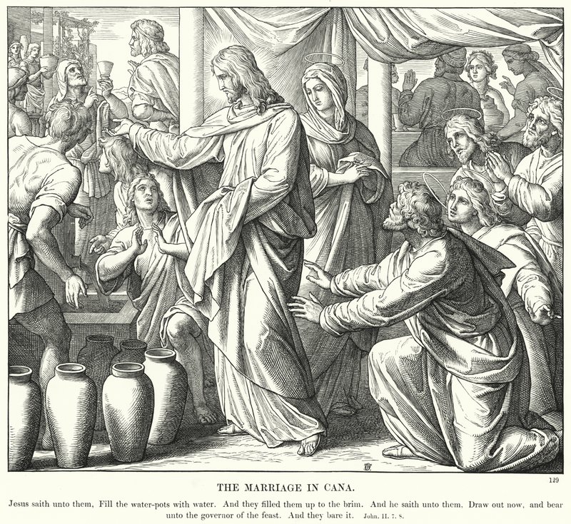 Les Noces de Cana - Julius (after) Schnorr von Carolsfeld
