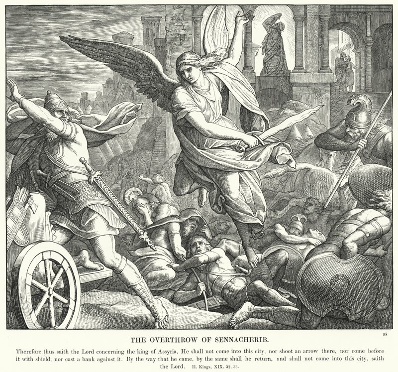 La défaite de Sennachérib - Julius (after) Schnorr von Carolsfeld
