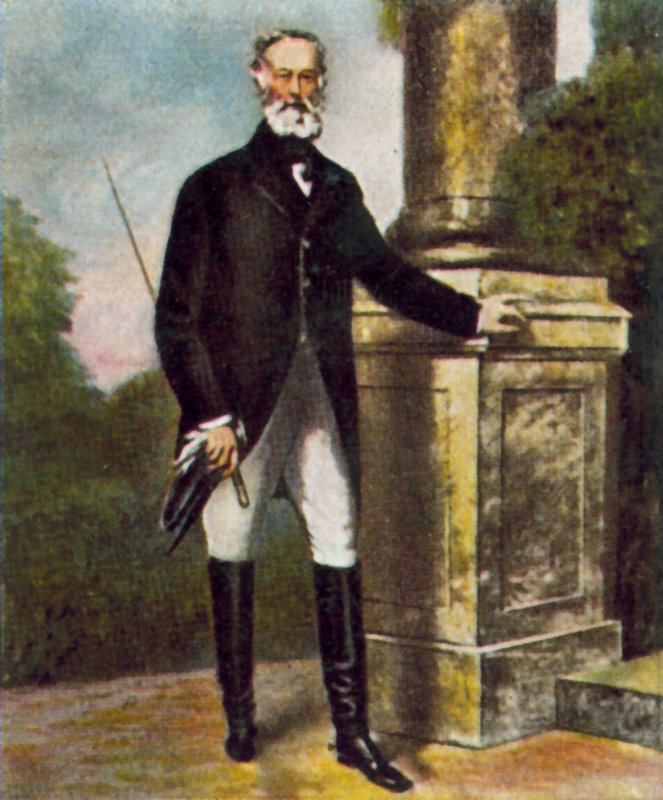 Alfred Krupp, industriel allemand (lithographie en couleur) - Julius Grun