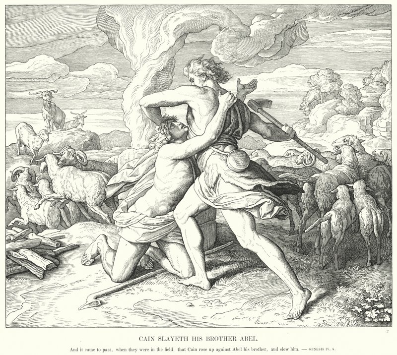 Caïn tue son frère Abel - Julius Schnorr von Carolsfeld