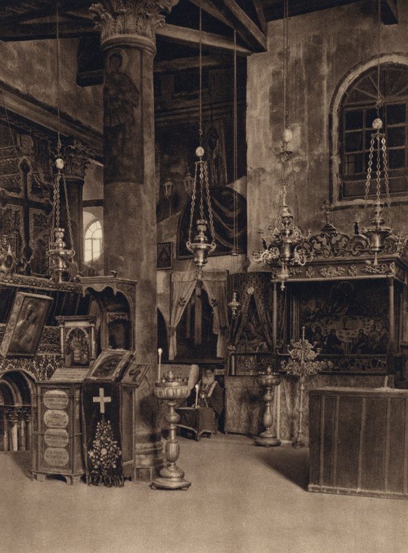 Bethléem, Entrée de la grotte de la Nativité - Karl Grober