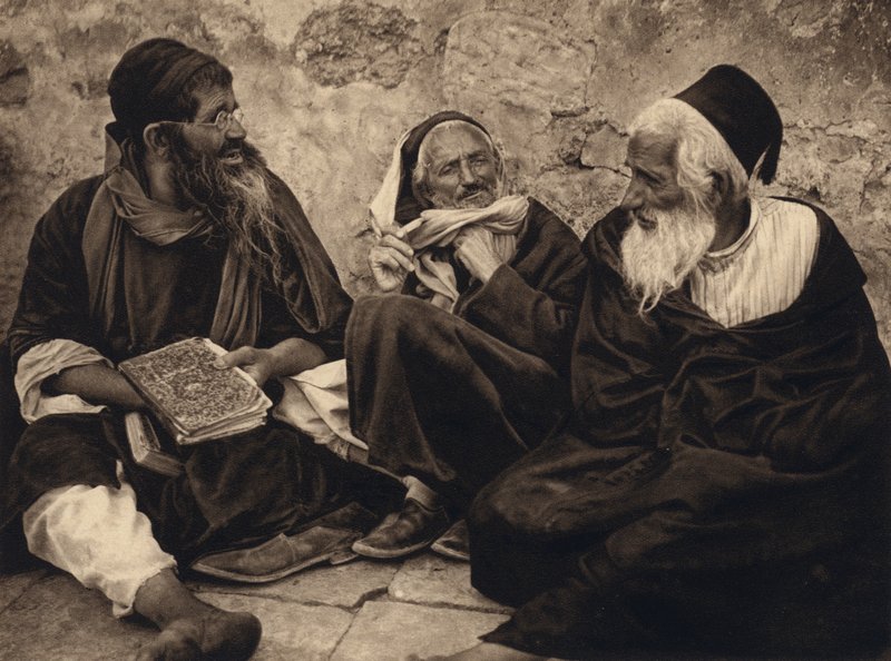 Jérusalem, Juifs au Mur des Lamentations - Karl Grober