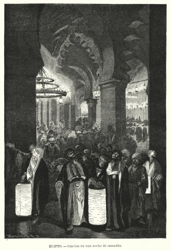 Prières du soir pendant le Ramadan, Égypte - Karl Wilhelm Gentz