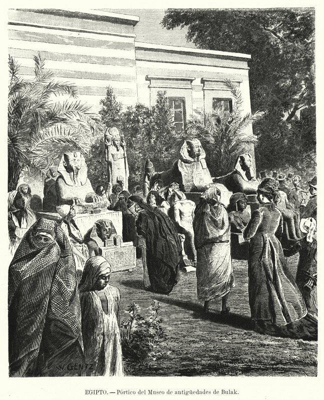Portique du Musée égyptien des antiquités, Bulaq, Le Caire, Égypte - Karl Wilhelm Gentz