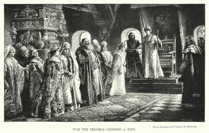 Ivan le Terrible choisissant une épouse (gravure) - Konstantin Egorovich Makovsky
