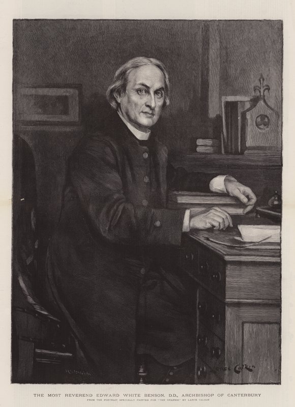 Le très révérend Edward White Benson, DD, archevêque de Canterbury - Lance Calkin
