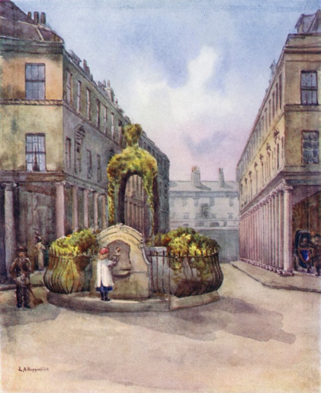 Rue de Bath et fontaine d