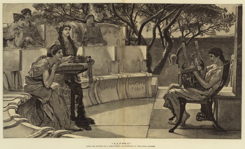 Sappho - Lawrence Alma Tadema