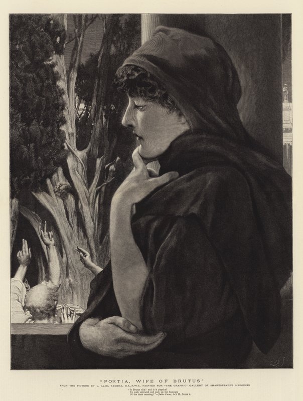 Portia, épouse de Brutus - Lawrence Alma Tadema