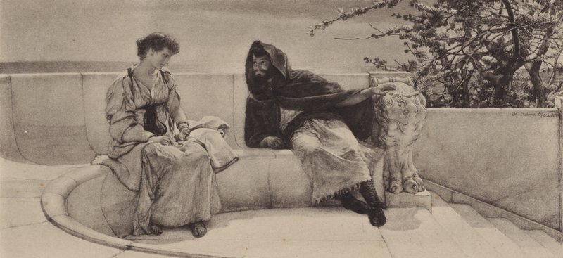 La vieille histoire - Lawrence (after) Alma Tadema