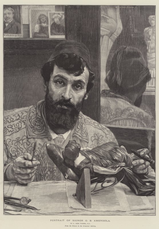 Portrait de Signor G B Amendola - Lawrence Alma-Tadema