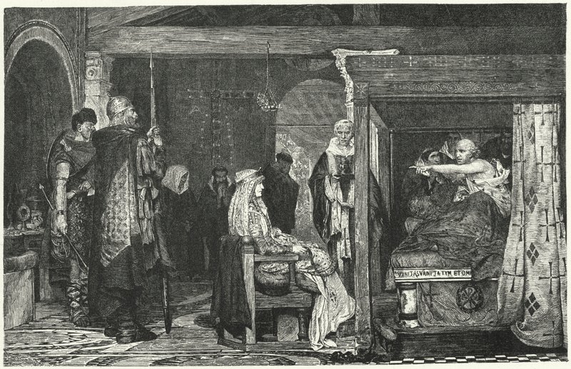 La reine Frédégonde au chevet de l