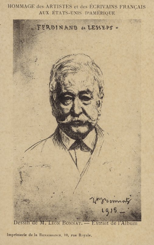 Ferdinand de Lesseps (1805-1894), entrepreneur français et constructeur de canaux - Leon Joseph Florentin Bonnat