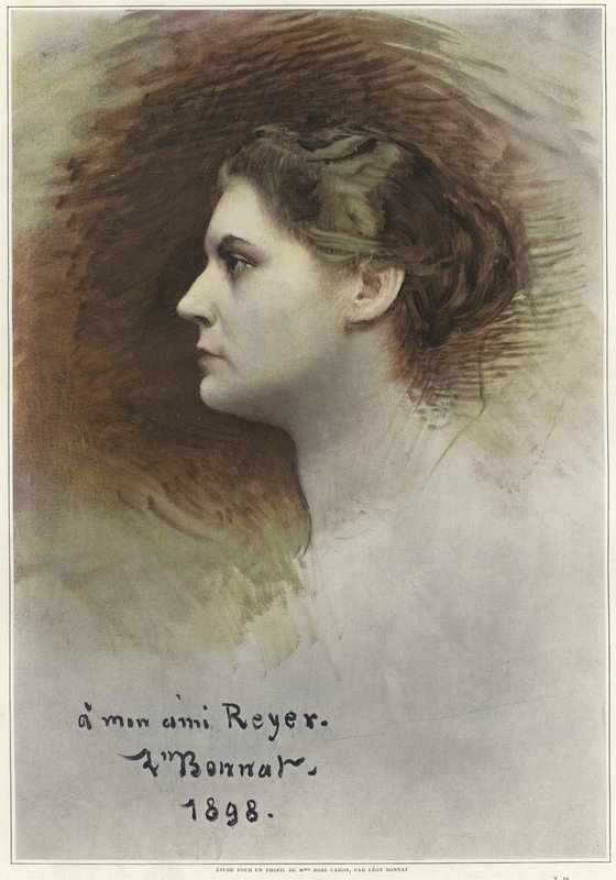 Étude pour un profil de Rose Caron - Leon Joseph Florentin Bonnat