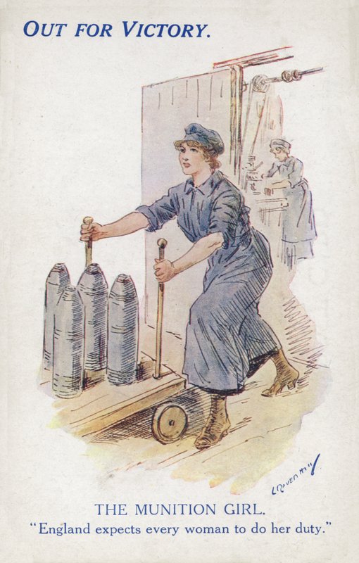 Fille de munitions britannique, Première Guerre mondiale - Leonard Raven Hill