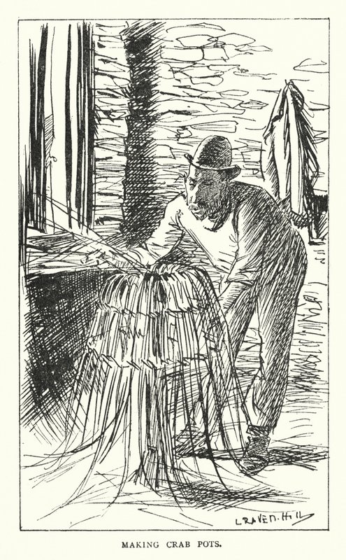 Fabrication de paniers à crabes - Leonard Raven Hill