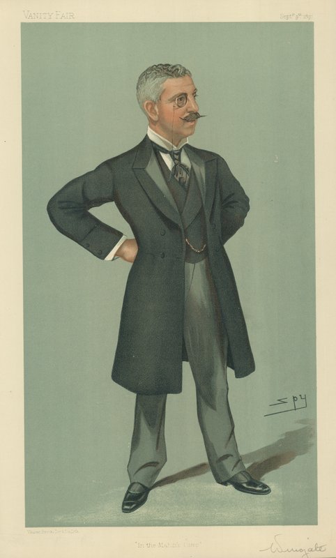 Colonel Francis Reginald Wingate, dans le camp du Madhi, 9 septembre 1897, caricature de Vanity Fair - Leslie Matthew Ward