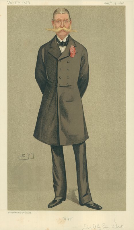Colonel William Cornwallis West, Algy, 13 août 1892, caricature de Vanity Fair - Leslie Matthew Ward