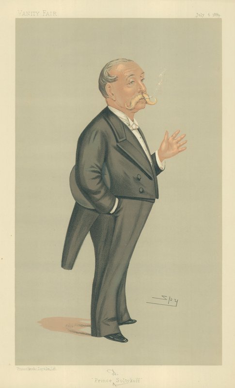 SAS le prince Demtrey Soltykoff, prince Soltykoff, 6 juillet 1889, caricature de Vanity Fair - Leslie Matthew Ward