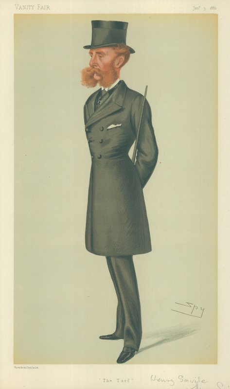 Lord Dorchester, The Turf, 24 mars 1877, caricature de Vanity Fair - Leslie Matthew Ward