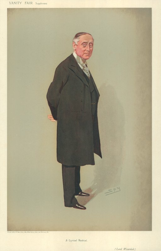 Lord Weardale, un radical cynique, 25 juillet 1906, caricature de Vanity Fair - Leslie Matthew Ward