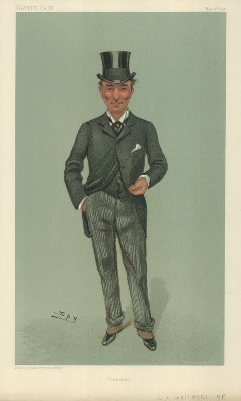 M. Charles Algernon Whitmore, Chelsea, 16 mai 1901, caricature de Vanity Fair - Leslie Matthew Ward