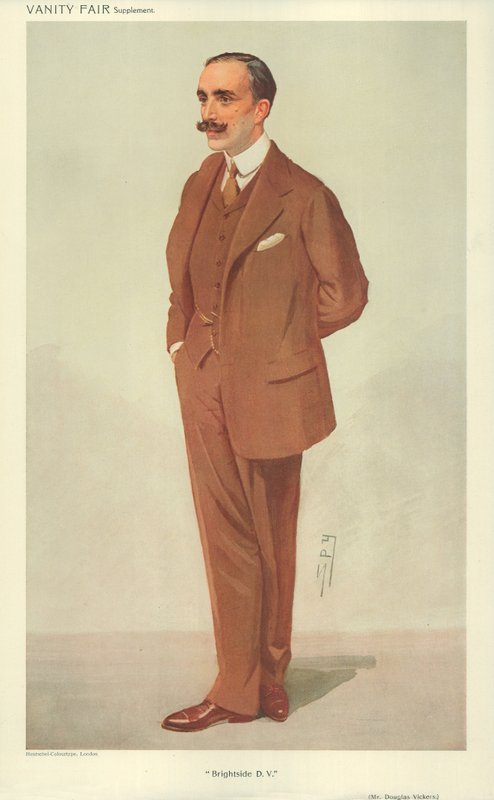 M. Douglas Vickers, Brightside DV, 30 décembre 1909, caricature de Vanity Fair - Leslie Matthew Ward