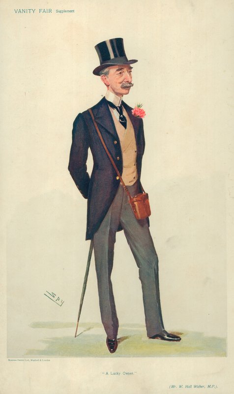 M. W Hall Walker MP, Un propriétaire chanceux, 21 juin 1906, caricature de Vanity Fair - Leslie Matthew Ward