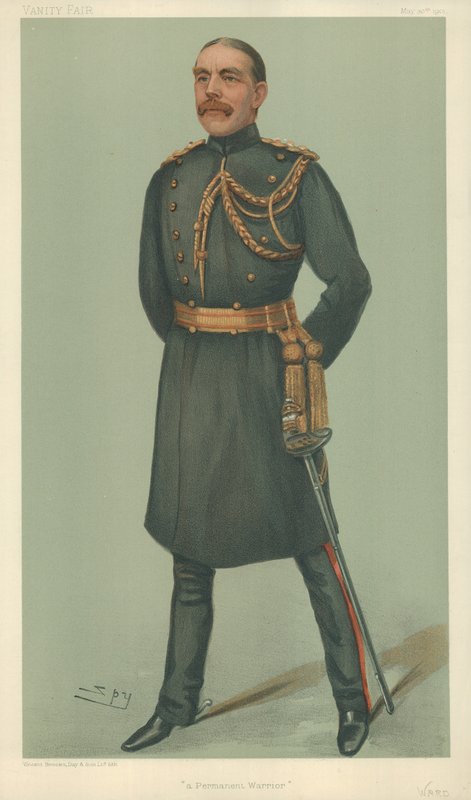 M. William Dudley Ward, Un guerrier permanent, 30 mai 1901, caricature de Vanity Fair - Leslie Matthew Ward