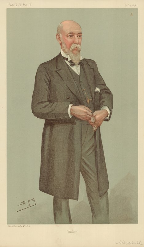 M. William Woodall, Hanley, 15 octobre 1896, caricature de Vanity Fair - Leslie Matthew Ward