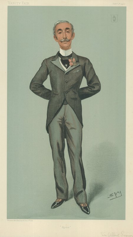 Sir Albert Edward Sassoon, Hyde, 1er février 1900, caricature de Vanity Fair - Leslie Matthew Ward