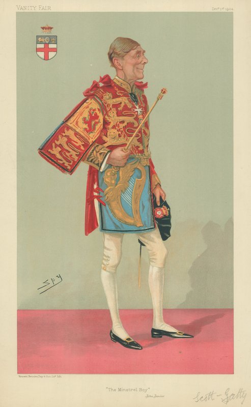 Sir Alfred Scott-Gatty, Le Garçon ménestrel, 1er décembre 1904, caricature de Vanity Fair - Leslie Matthew Ward