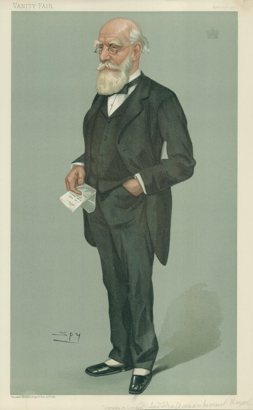 Le Lord Strathcona et Mount Royal, Canada à Londres, 19 avril 1900, caricature de Vanity Fair - Leslie Matthew Ward