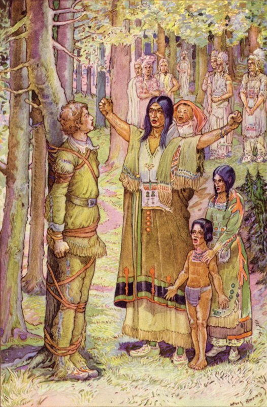 Elle fit résonner les arches de la forêt avec ses cris - Louis John Rhead