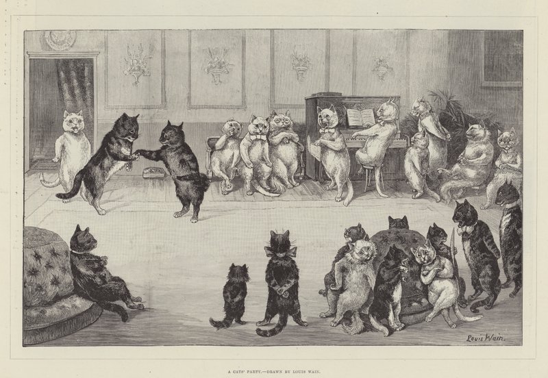 Une Fête de Chats - Louis Wain