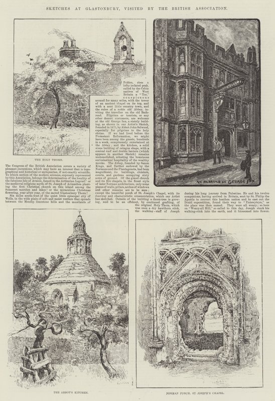 Croquis à Glastonbury, visité par l
