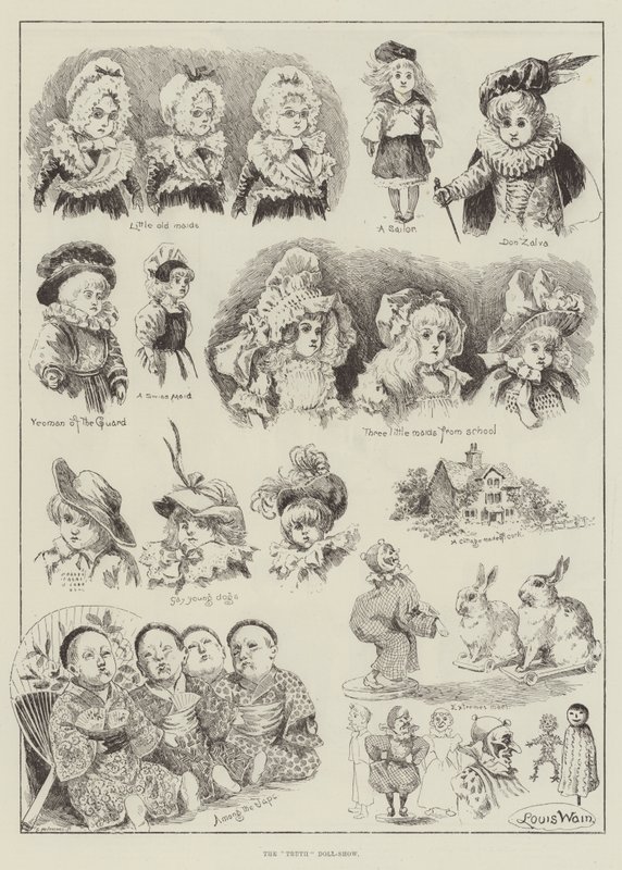 La Foire aux poupées de la vérité - Louis Wain
