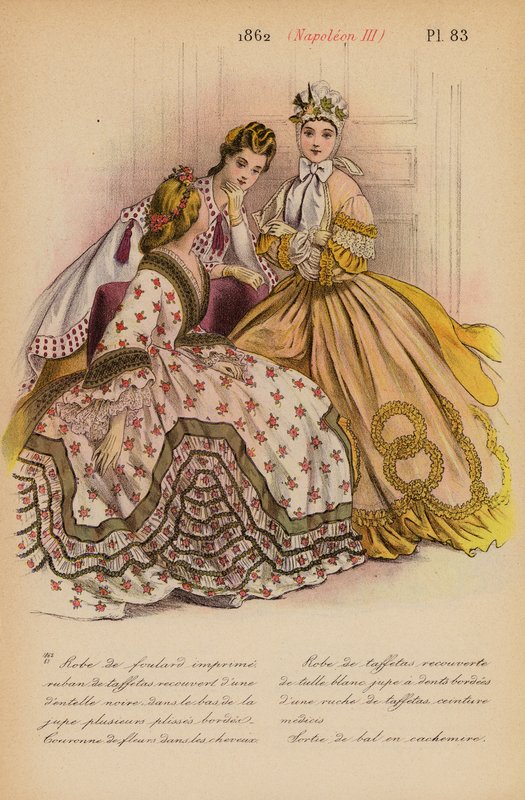 Mode française : 1862, Napoléon III - Louis Colas