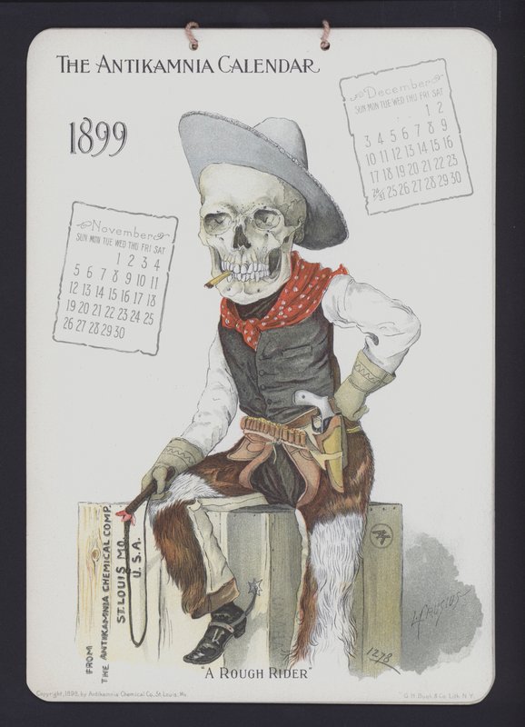 Illustration pour le calendrier Antikamnia, 1899 - Louis Crucius or Crusuius