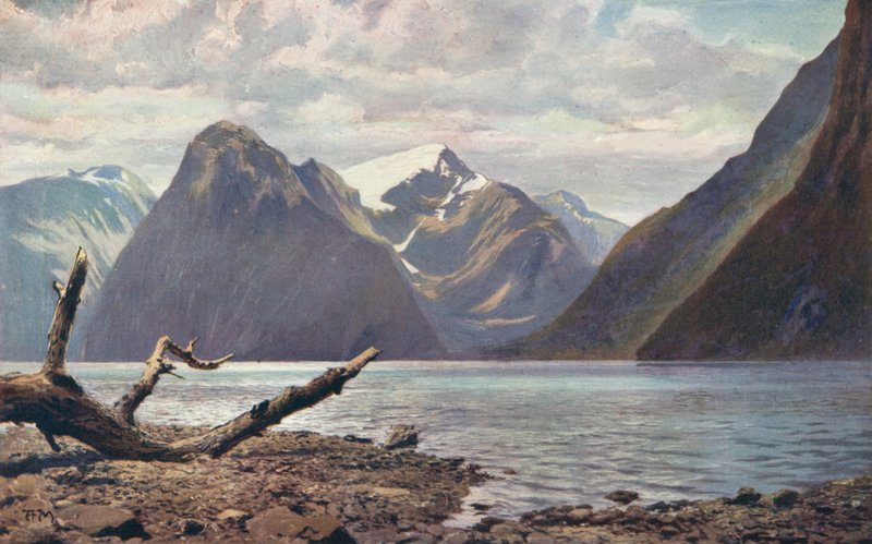 Scène sur le Milford Sound, Nouvelle-Zélande - Louis Fairfax Muckley