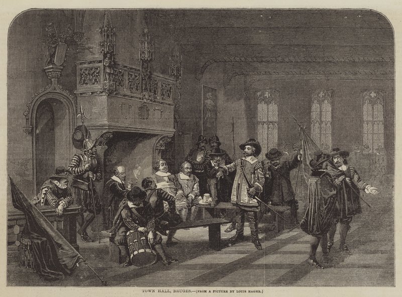 Hôtel de ville, Bruges - Louis Haghe