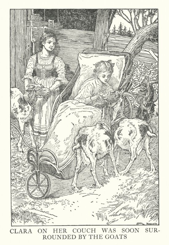 Illustration pour Heidi de Johanna Spyri - Louis John Rhead
