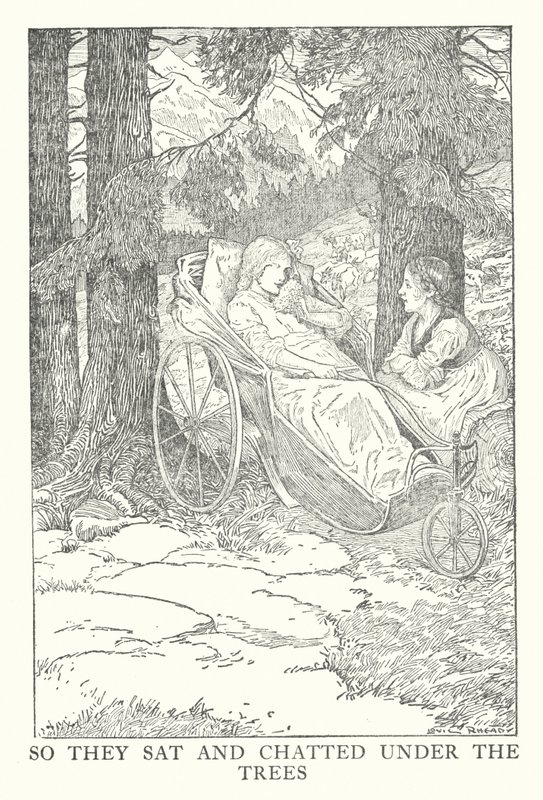 Illustration pour Heidi par Johanna Spyri - Louis John Rhead